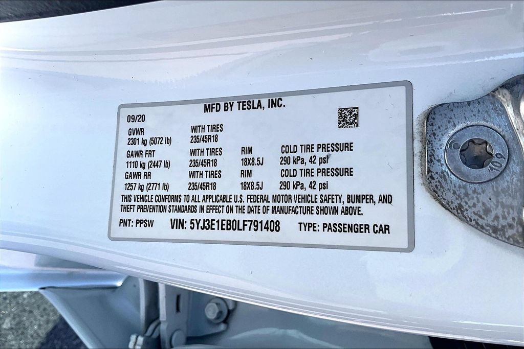 Used 2020 Tesla Model 3 Long Range AWD/4WD image 32