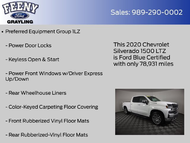 Used 2020 Chevrolet Silverado 1500 LTZ w/ LTZ Premium Package AWD/4WD image 14