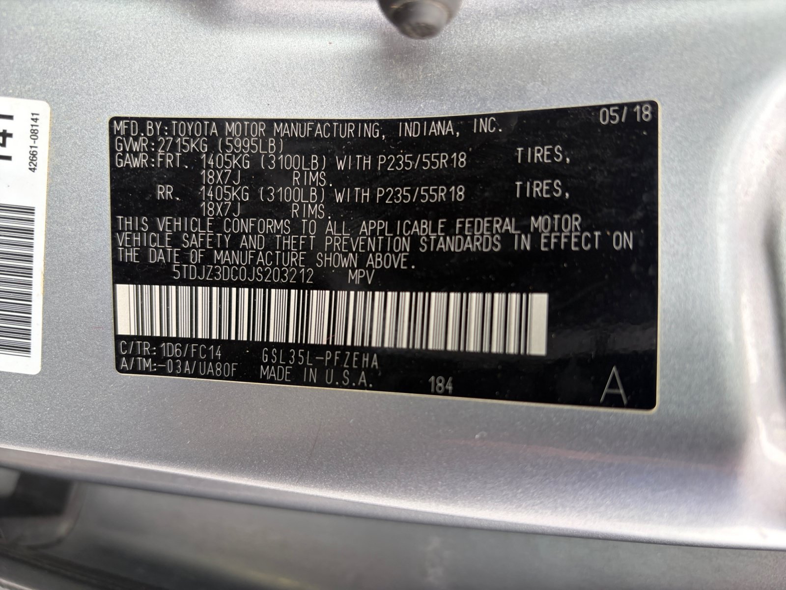 Used 2018 Toyota Sienna LE AWD/4WD image 32