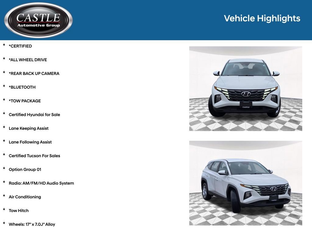 Certified 2024 Hyundai Tucson SE AWD/4WD image 3