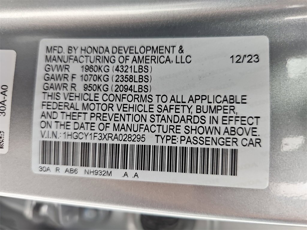 Certified 2024 Honda Accord EX image 39