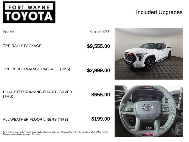 New 2026 Toyota Tundra SR5 w/ TRD Rally Package AWD/4WD image 4