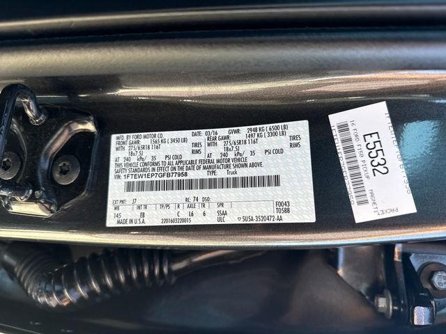 Used 2016 Ford F150 Lariat w/ Equipment Group 501A Mid AWD/4WD image 16