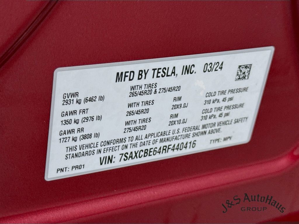 Used 2024 Tesla Model X Plaid AWD/4WD image 42