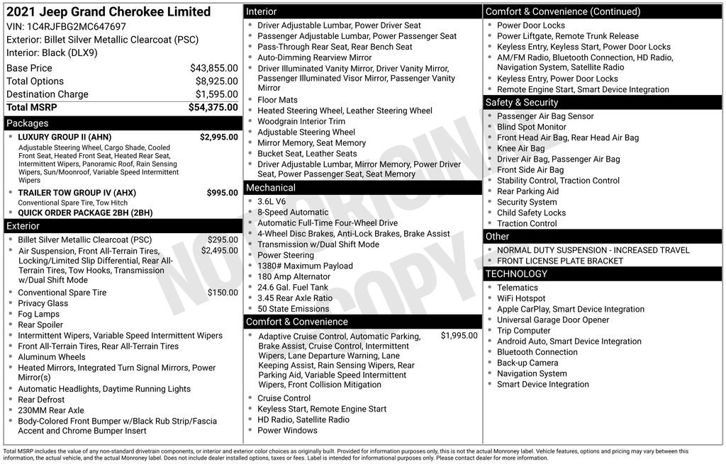 Used 2021 Jeep Grand Cherokee Limited w/ Luxury Group II image 6