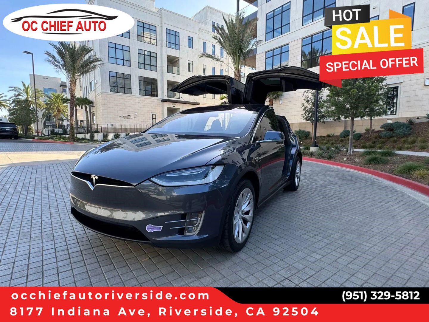 Used 2021 Tesla Model X Long Range AWD/4WD image 1