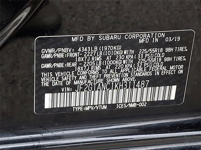 Used 2019 Subaru Crosstrek 2.0i Limited w/ Moonroof Package w/Navigation AWD/4WD image 28