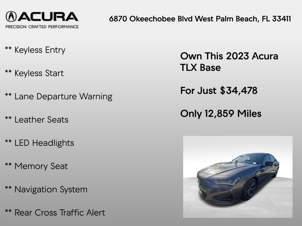 Certified 2023 Acura TLX w/ A-SPEC Pkg FWD image 14