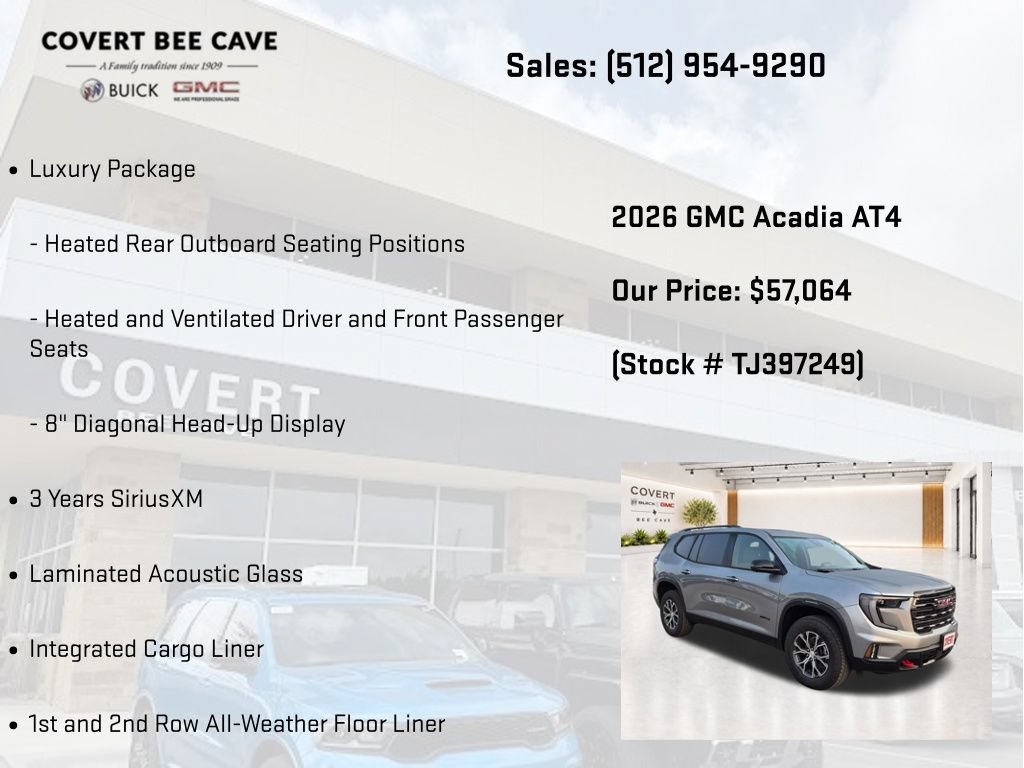 New 2026 GMC Acadia AT4 w/ Luxury Package AWD/4WD image 14
