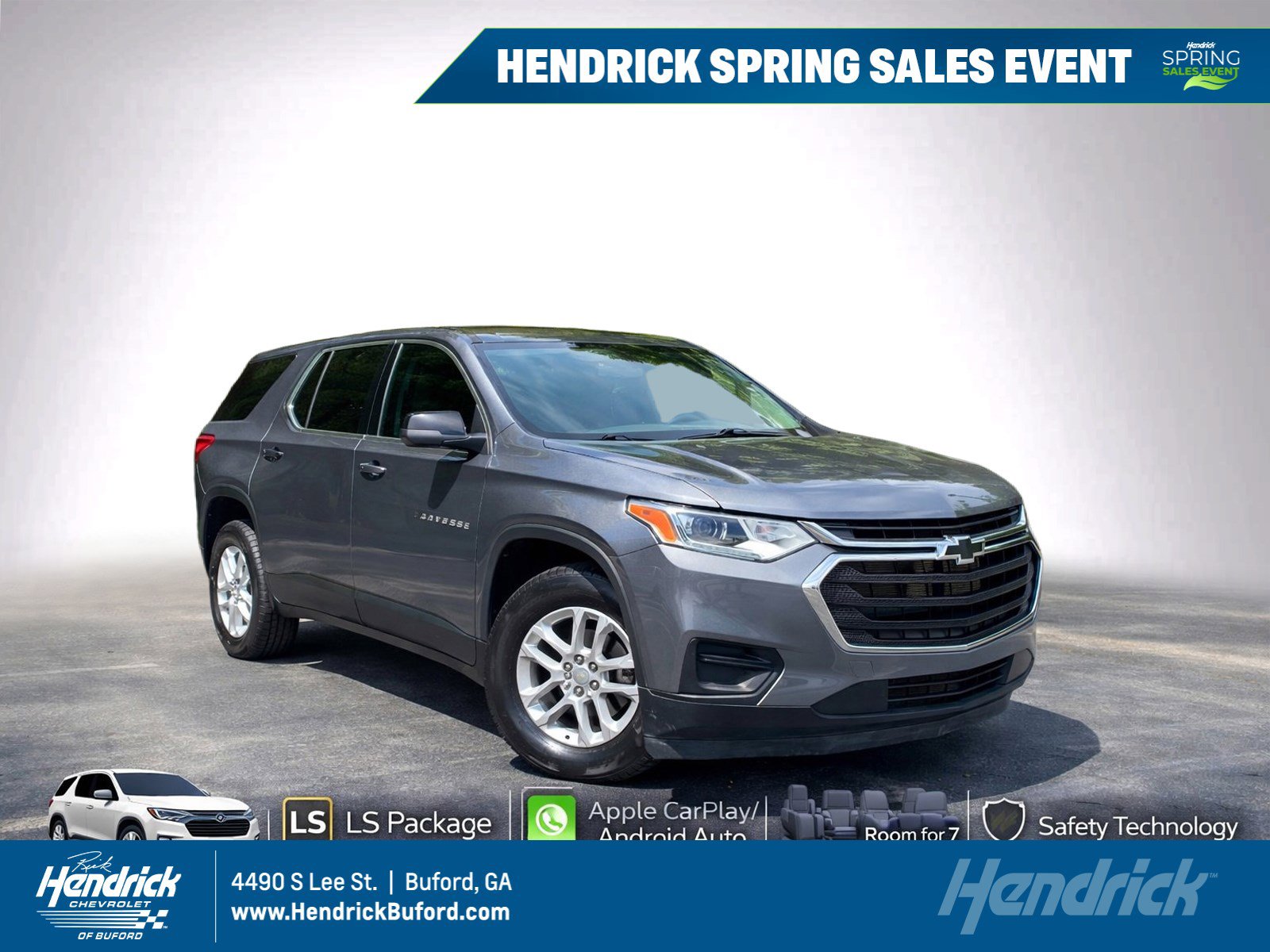 Used 2021 Chevrolet Traverse LS FWD image 1