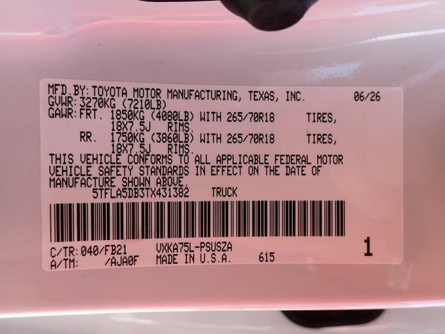 New 2026 Toyota Tundra SR5 AWD/4WD image 16