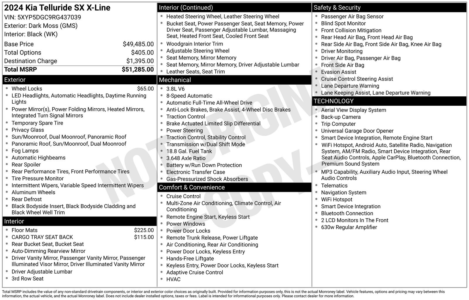 Certified 2024 Kia Telluride SX X-Line AWD/4WD image 35