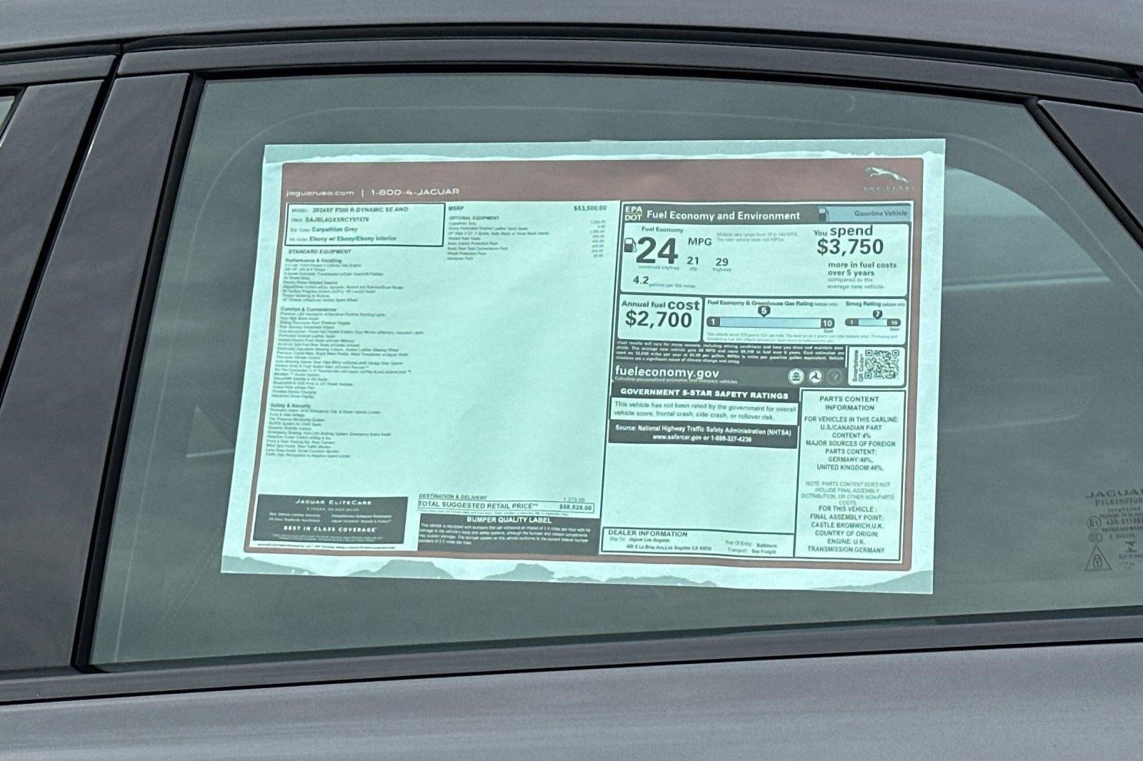 New 2024 Jaguar XF R-Dynamic SE image 29