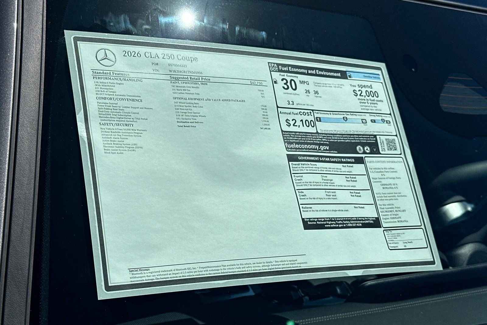 Certified 2026 Mercedes-Benz CLA 250 image 28