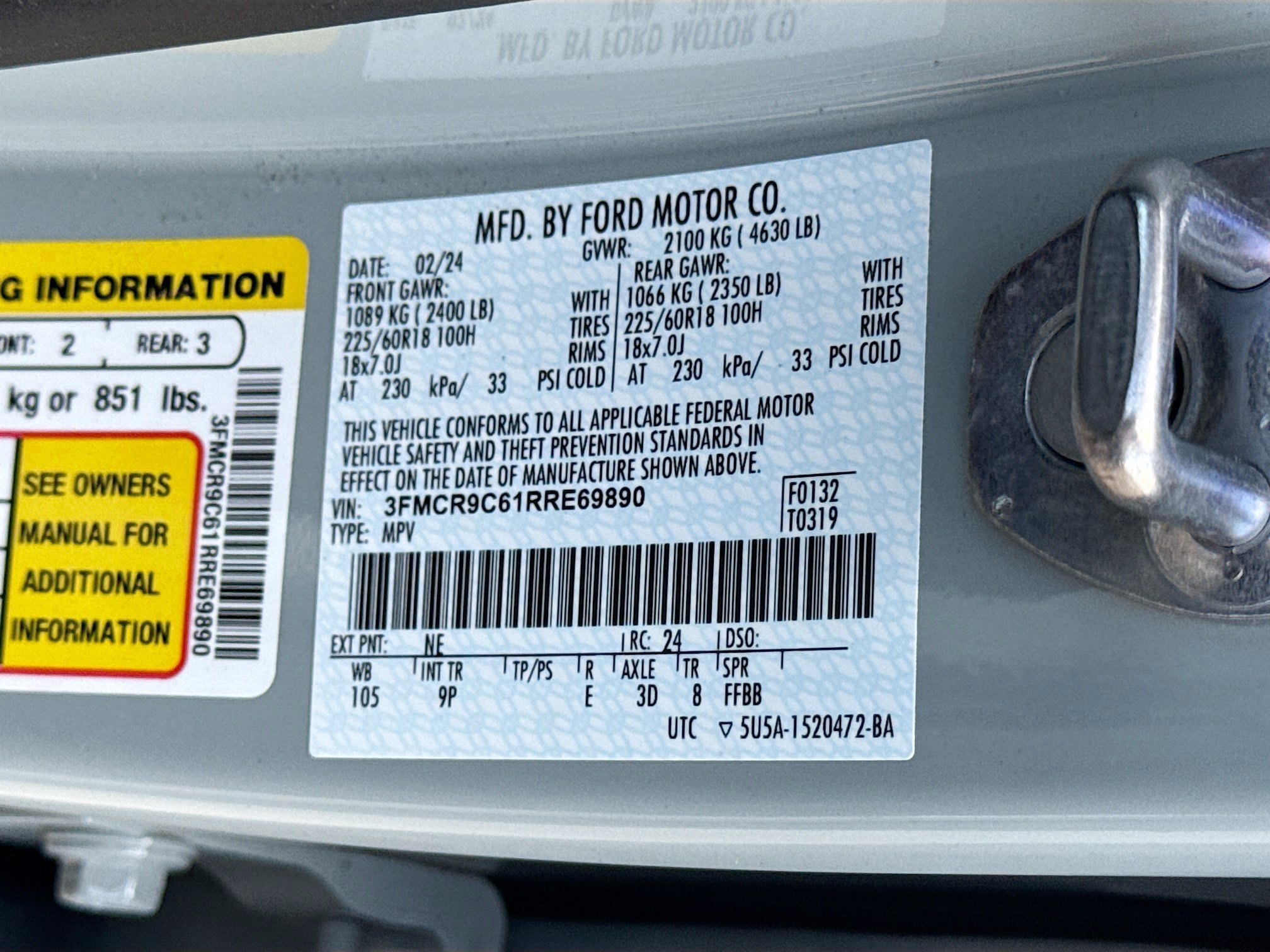 Used 2024 Ford Bronco Sport Outer Banks AWD/4WD image 43