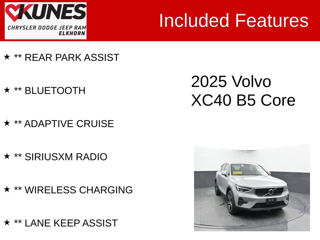 Used 2025 Volvo XC40 B5 Core AWD/4WD image 4