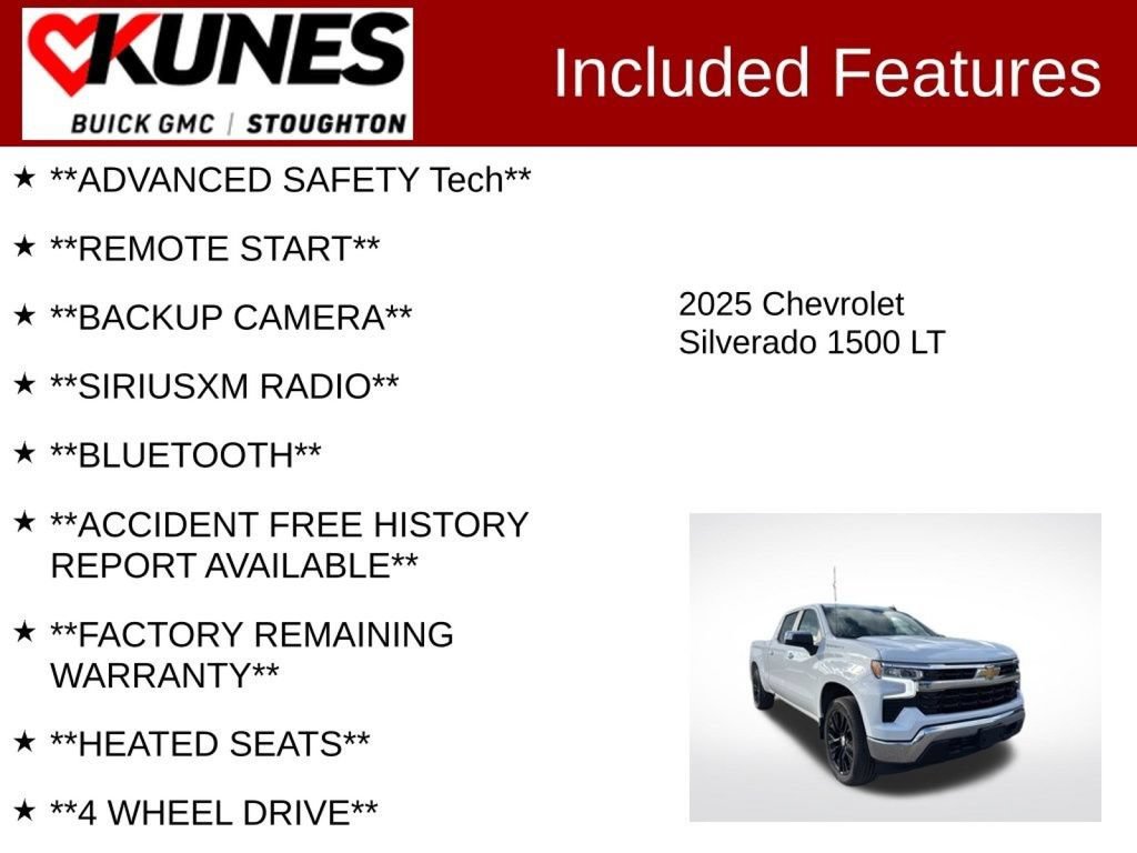 Used 2025 Chevrolet Silverado 1500 LT w/ Work Truck Package AWD/4WD image 4