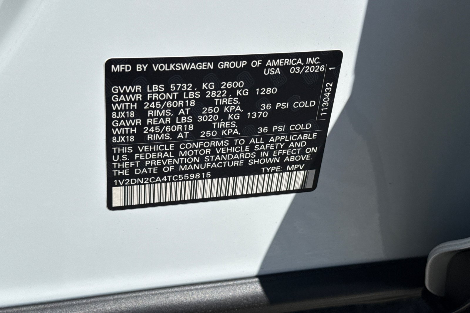 New 2026 Volkswagen Atlas SE FWD image 29
