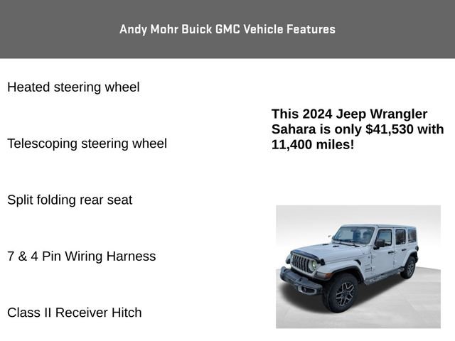 Used 2024 Jeep Wrangler Sahara w/ Technology Group image 15