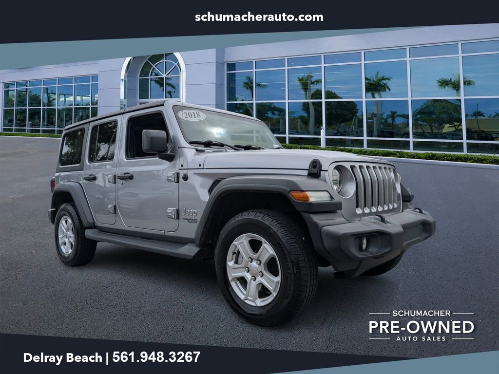 Certified 2018 Jeep Wrangler Unlimited Sport S image 1