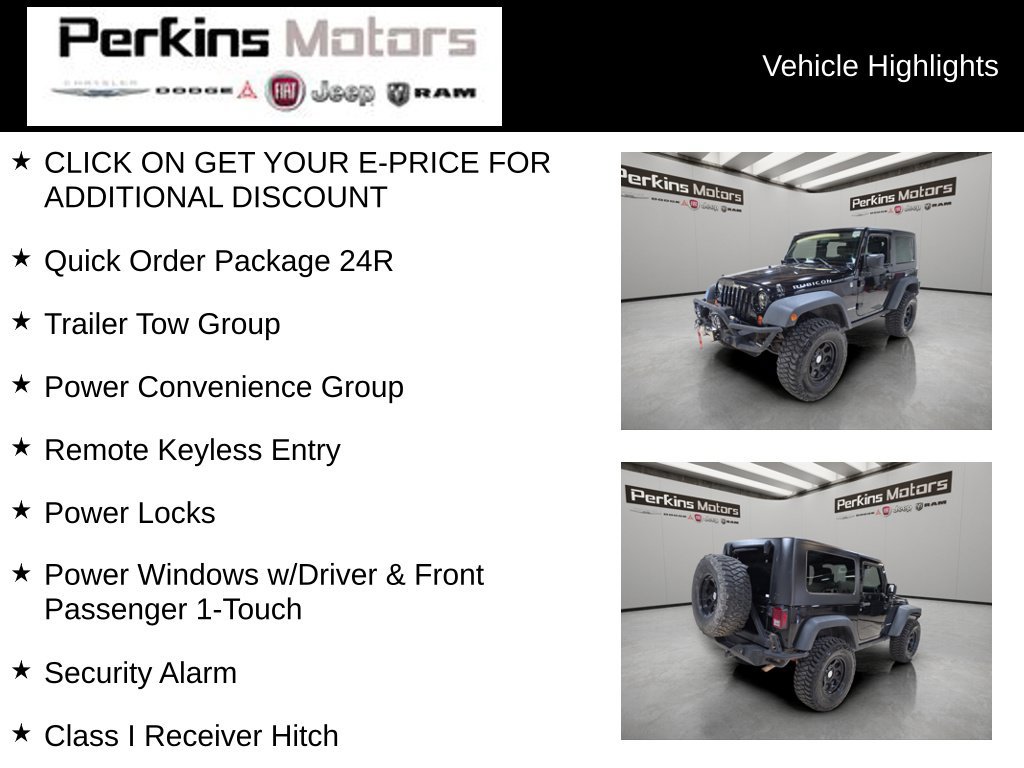 Used 2008 Jeep Wrangler Rubicon w/ Dual Top Group AWD/4WD image 7