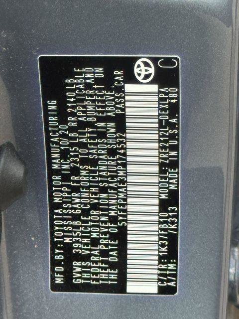 Certified 2021 Toyota Corolla LE image 9