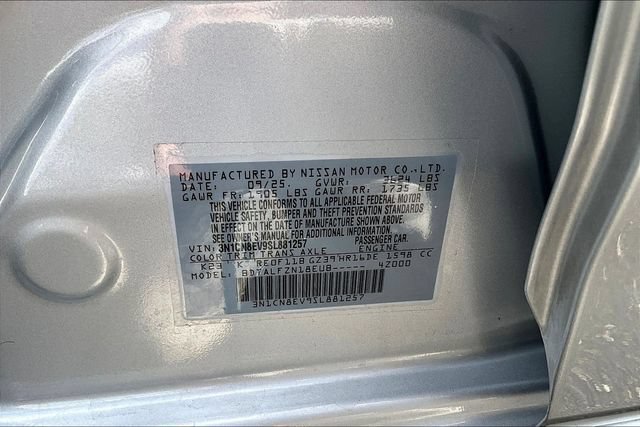 Used 2025 Nissan Versa SV w/ Trunk Package FWD image 17