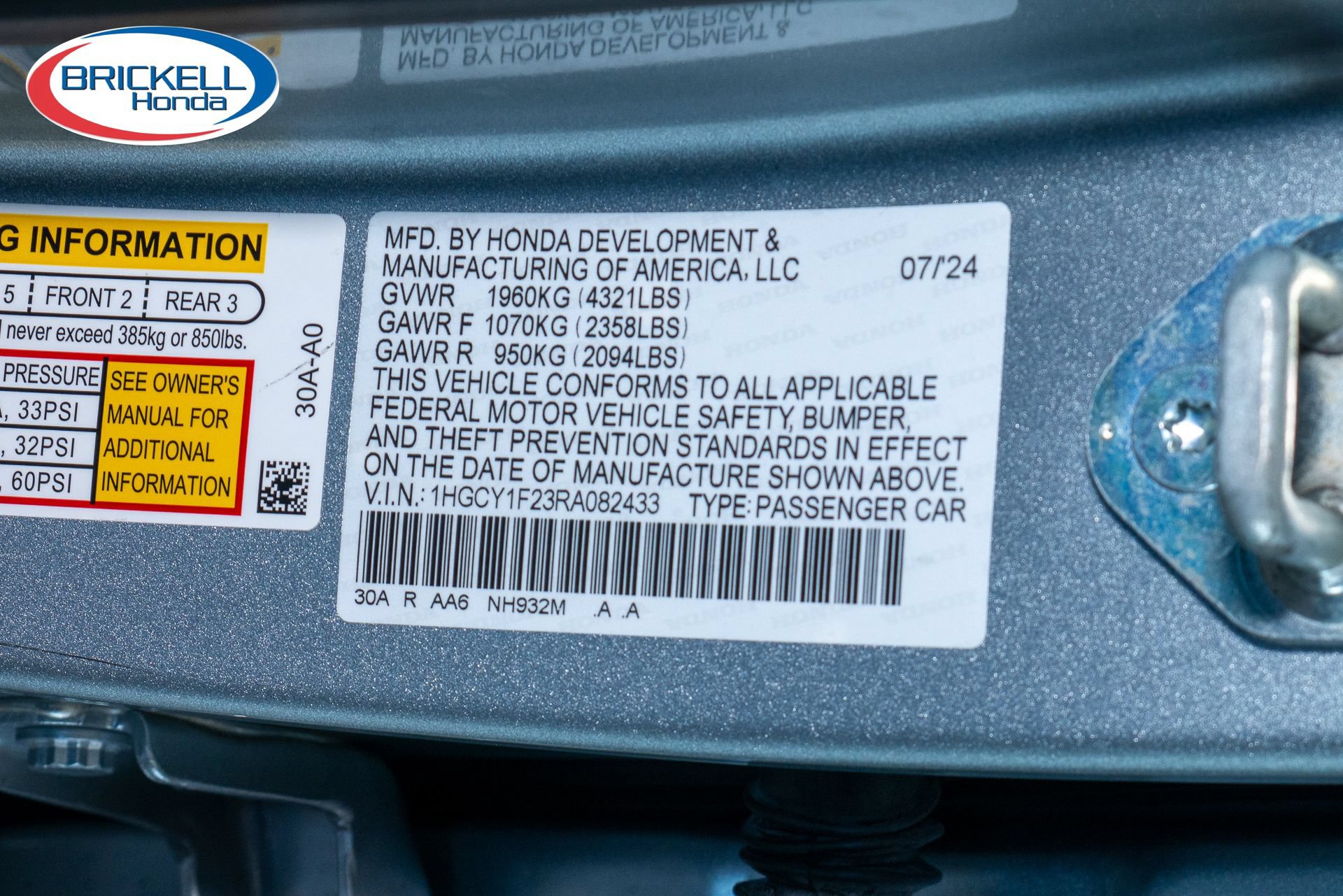 Certified 2024 Honda Accord LX image 36