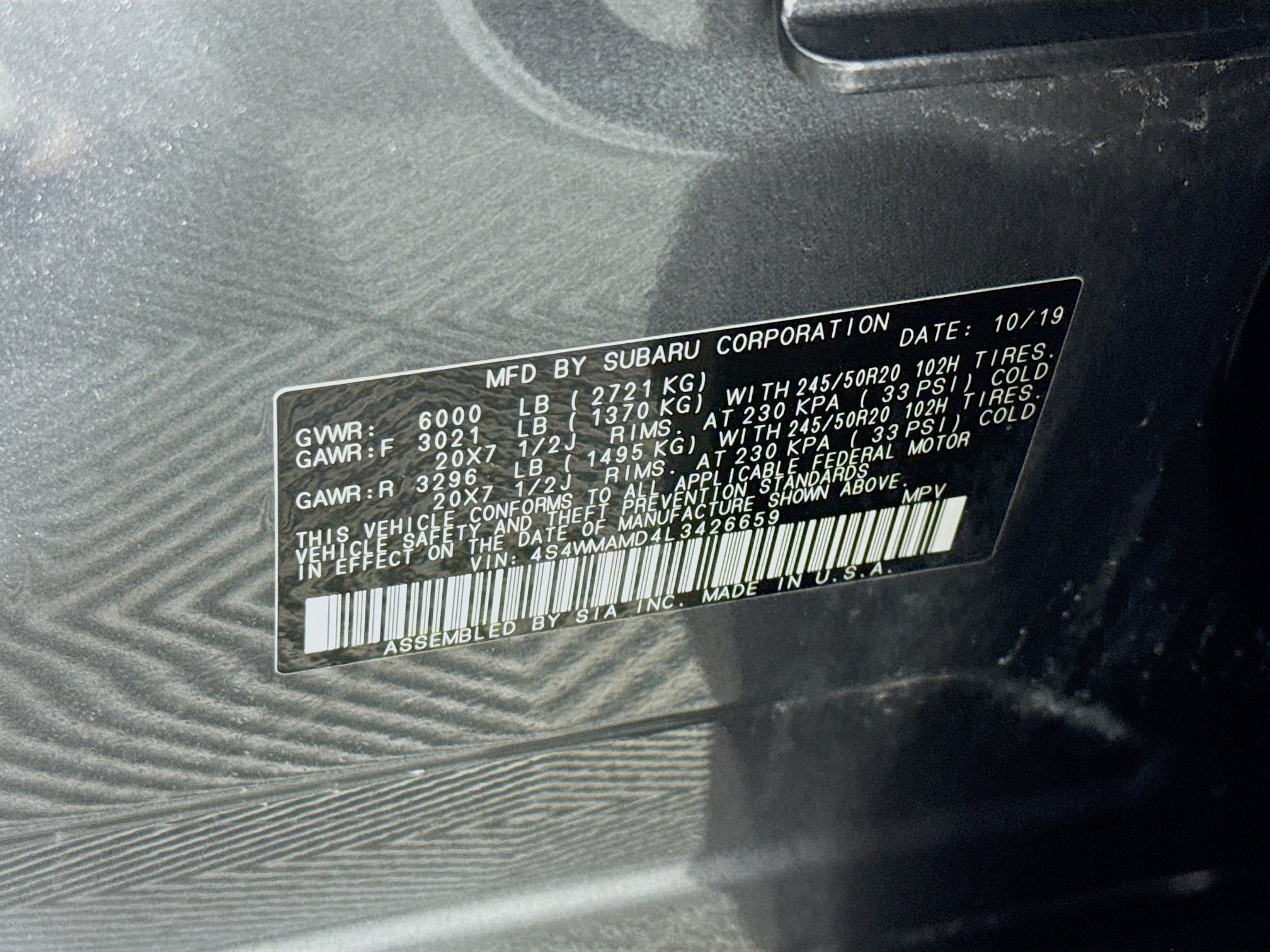Used 2020 Subaru Ascent Limited w/ Popular Package #2A AWD/4WD image 38