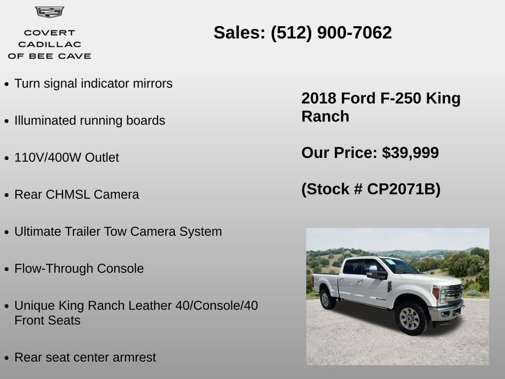 Used 2018 Ford F250 King Ranch w/ King Ranch Ultimate Package AWD/4WD image 36