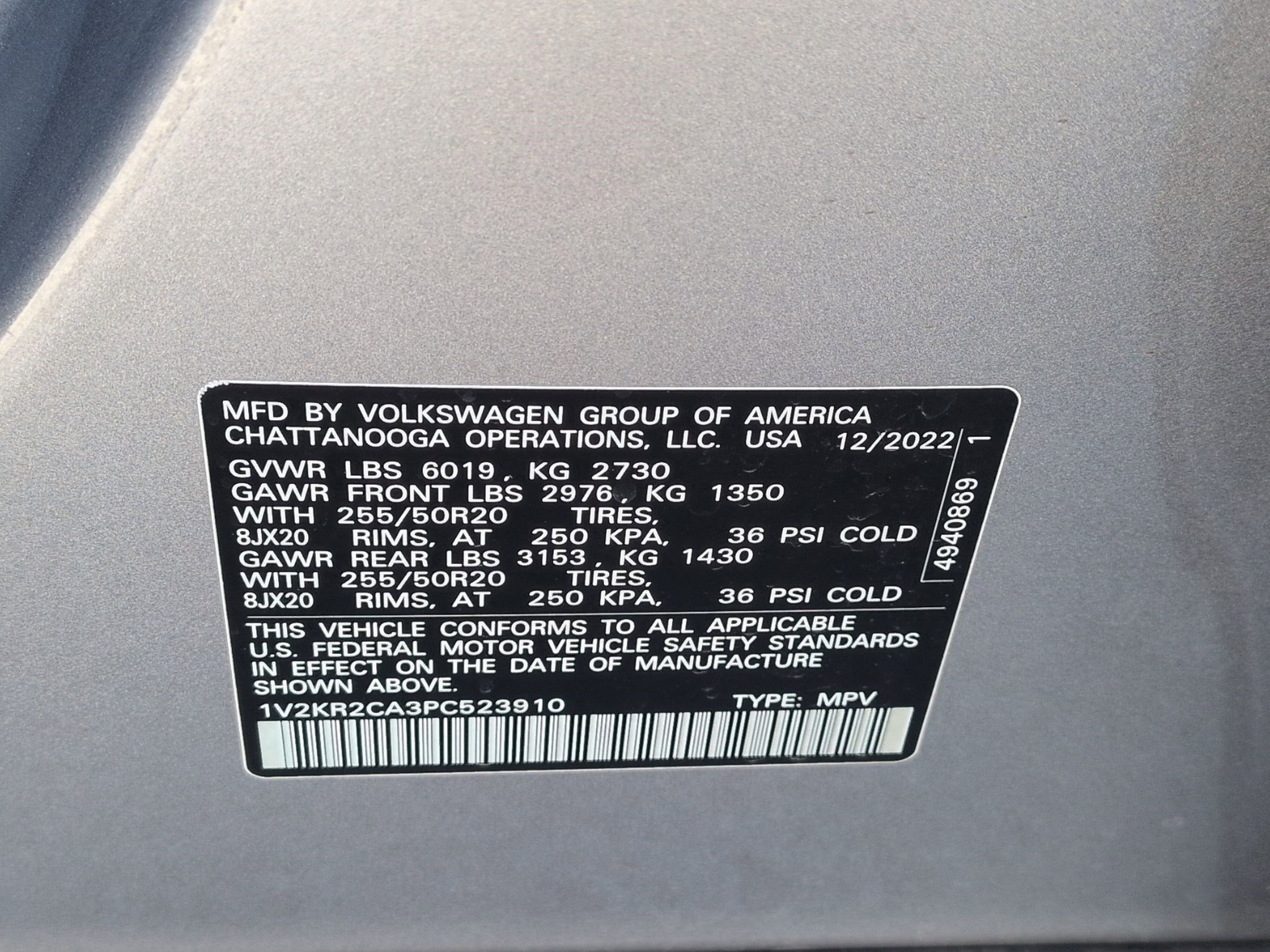 Used 2023 Volkswagen Atlas SE w/ Panoramic Sunroof Package image 34