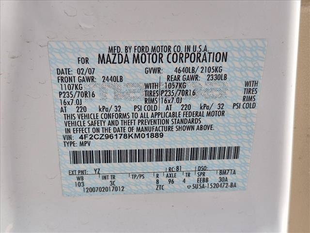Used 2008 MAZDA Tribute s Touring w/ Cargo Area Cover Pkg AWD/4WD image 23