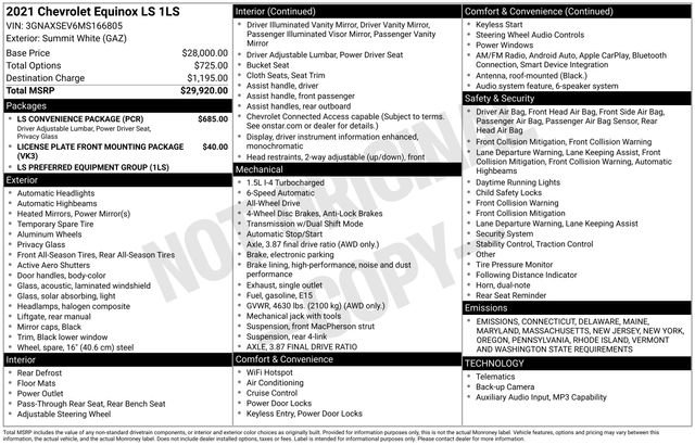 Used 2021 Chevrolet Equinox LS w/ LS Convenience Package image 5