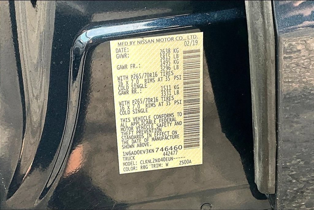 Used 2019 Nissan Frontier SV AWD/4WD image 20