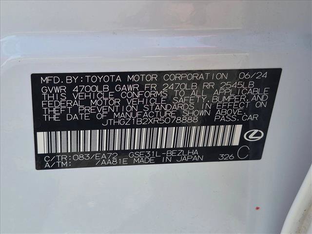 Used 2024 Lexus IS 350 F Sport w/ Navigation Package RWD image 24