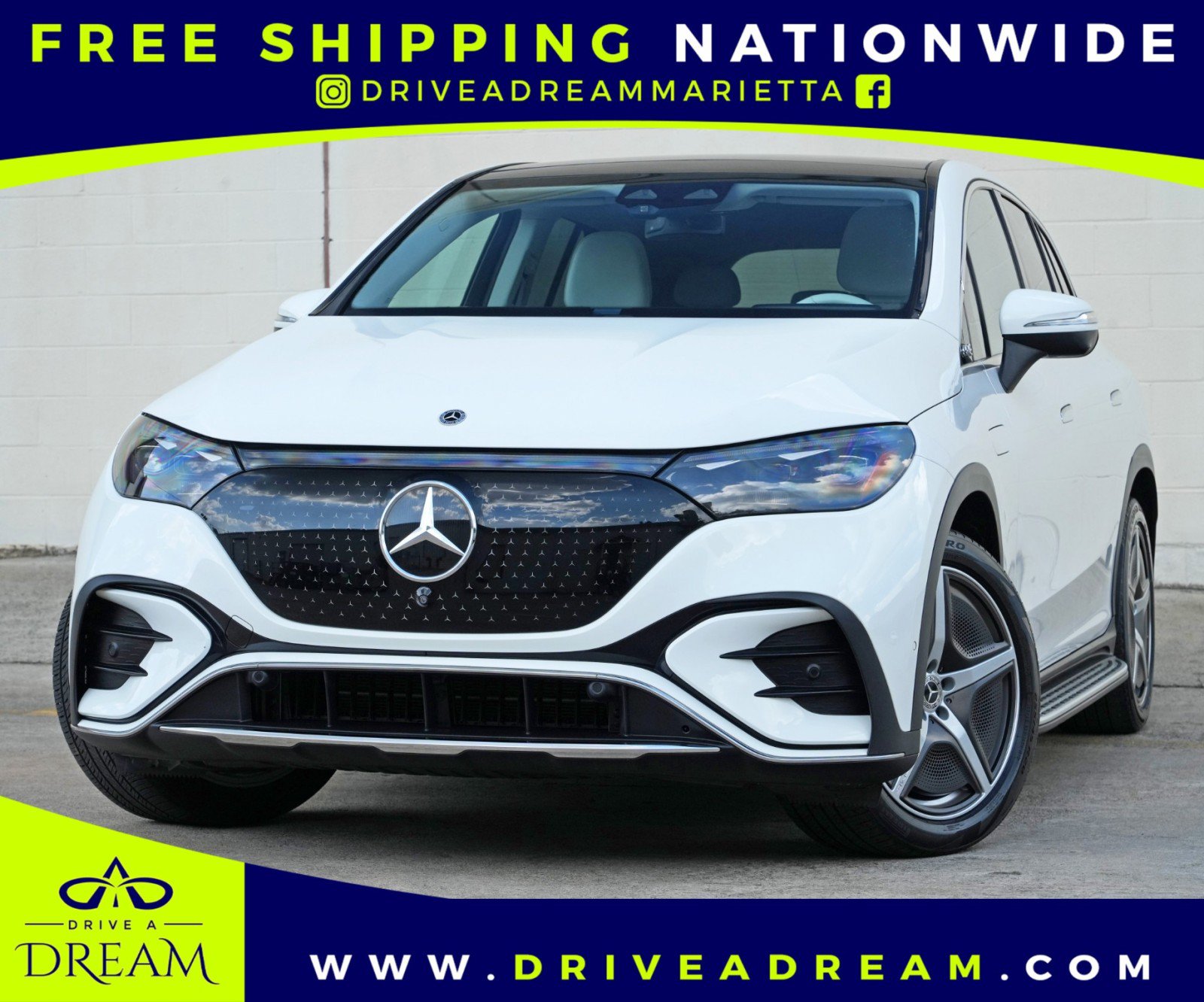Used 2023 Mercedes-Benz EQE 500 4MATIC SUV w/ Exclusive Trim Package image 1
