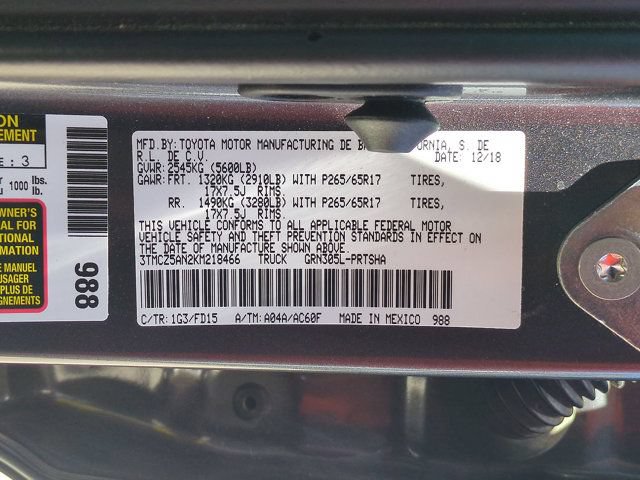 Used 2019 Toyota Tacoma TRD Sport w/ Technology Package AWD/4WD image 68