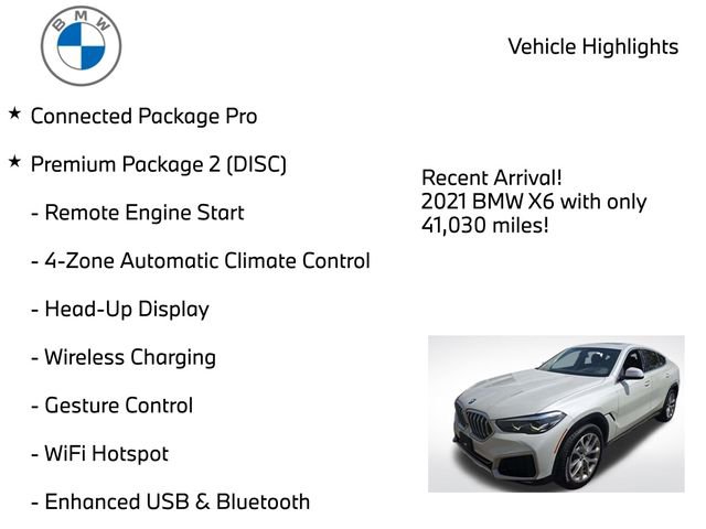 Used 2021 BMW X6 xDrive40i w/ Premium Package 2 AWD/4WD image 4