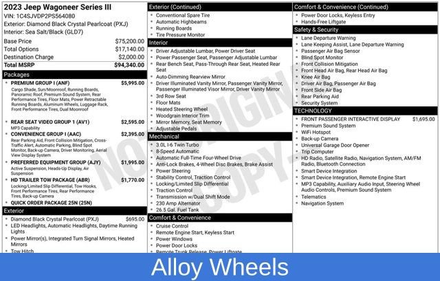 Used 2023 Jeep Wagoneer Series III w/ Premium Group I AWD/4WD image 3