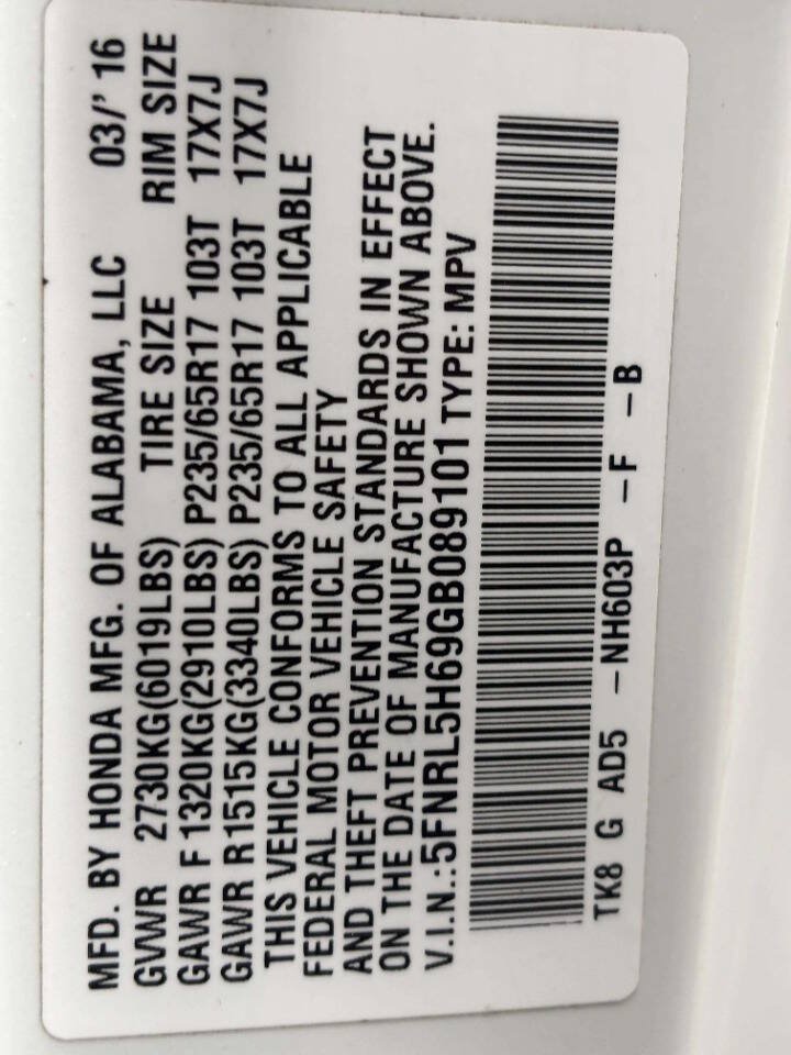 Used 2016 Honda Odyssey EX-L image 36