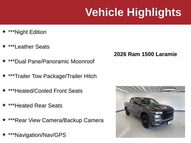Used 2026 RAM 1500 Laramie w/ Night Edition AWD/4WD image 10
