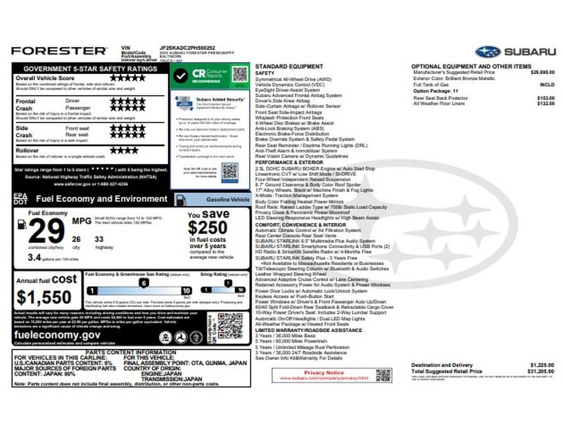 Used 2023 Subaru Forester Premium AWD/4WD image 8