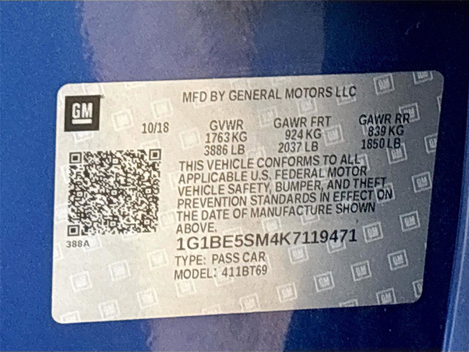 Used 2019 Chevrolet Cruze LT w/ Convenience Package FWD image 31
