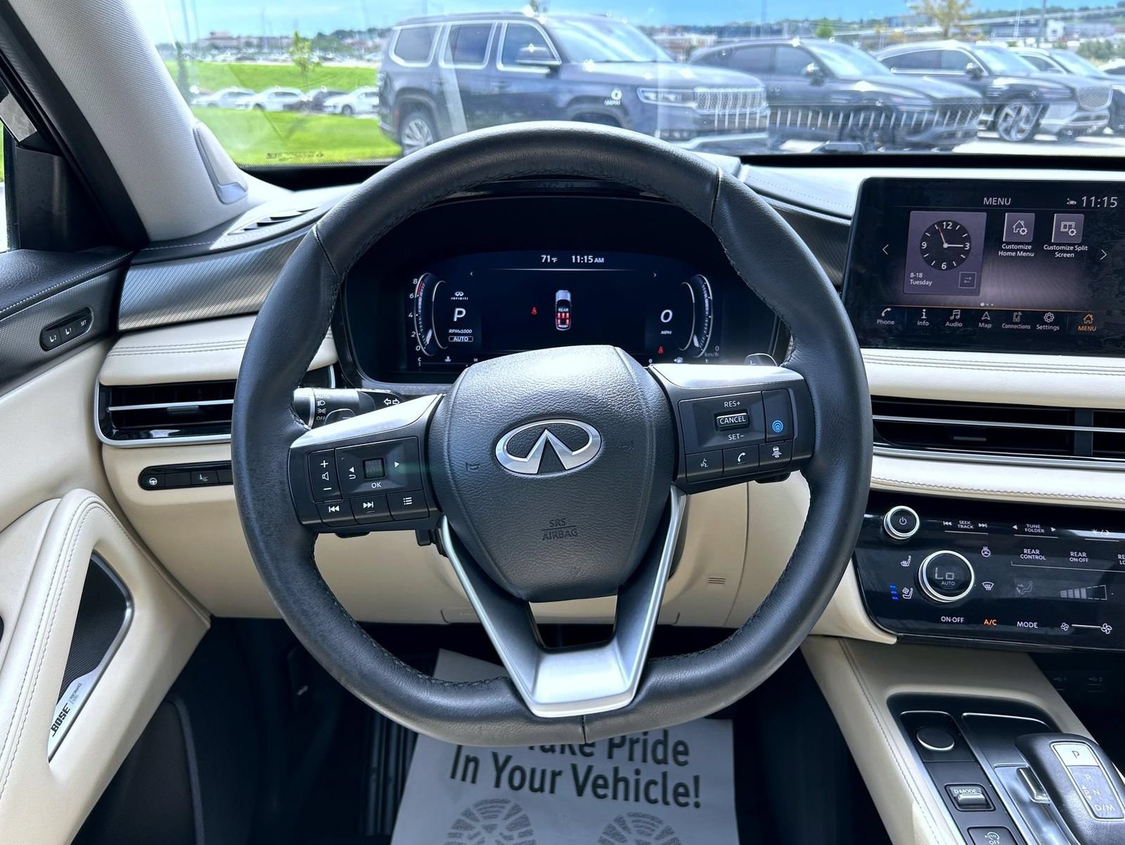 Certified 2025 INFINITI QX60 Luxe w/ Vision Package AWD/4WD image 11