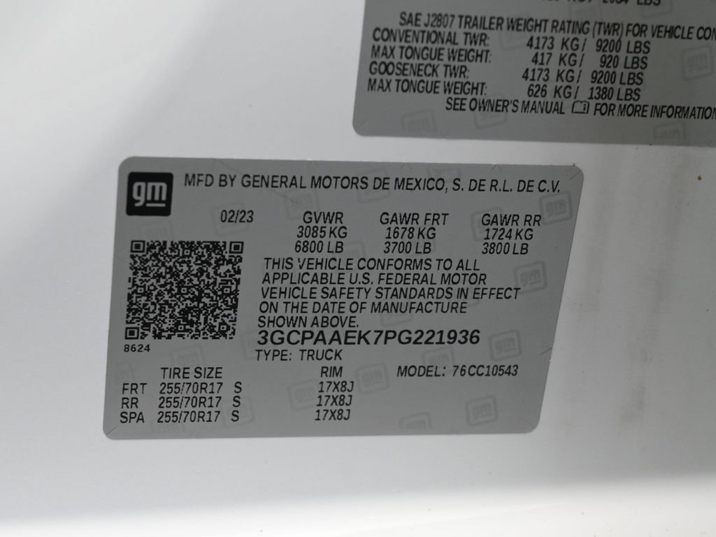 Used 2023 Chevrolet Silverado 1500 W/T image 17