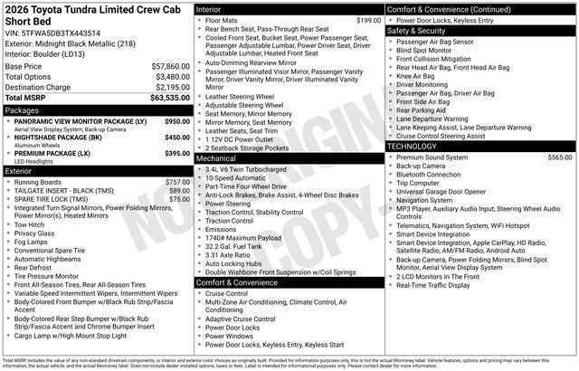 New 2026 Toyota Tundra Limited AWD/4WD image 32