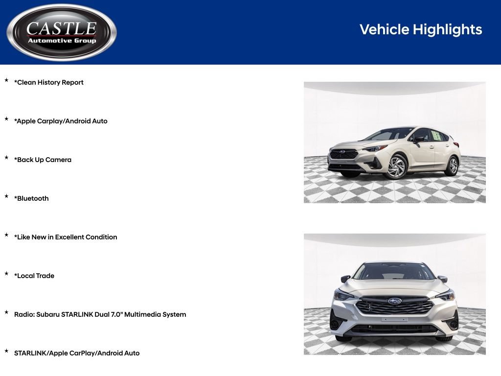 Used 2024 Subaru Impreza 2.0i AWD/4WD image 4