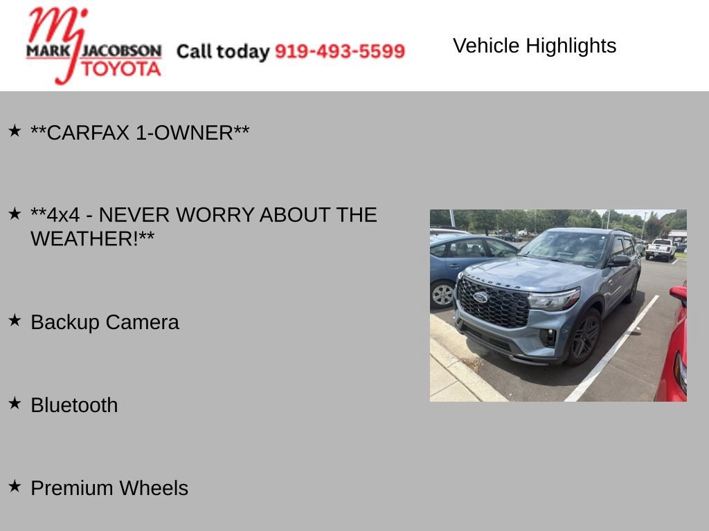 Used 2025 Ford Explorer ST-Line w/ Premium Package AWD/4WD image 7