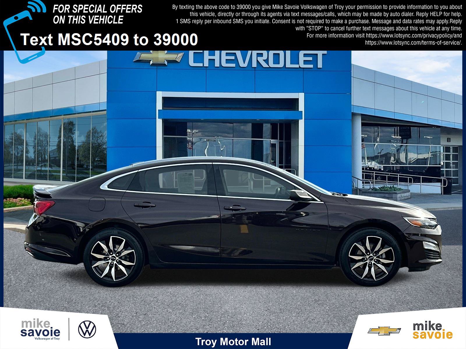 Certified 2020 Chevrolet Malibu RS w/ LPO, Convenience Package 1 FWD image 2