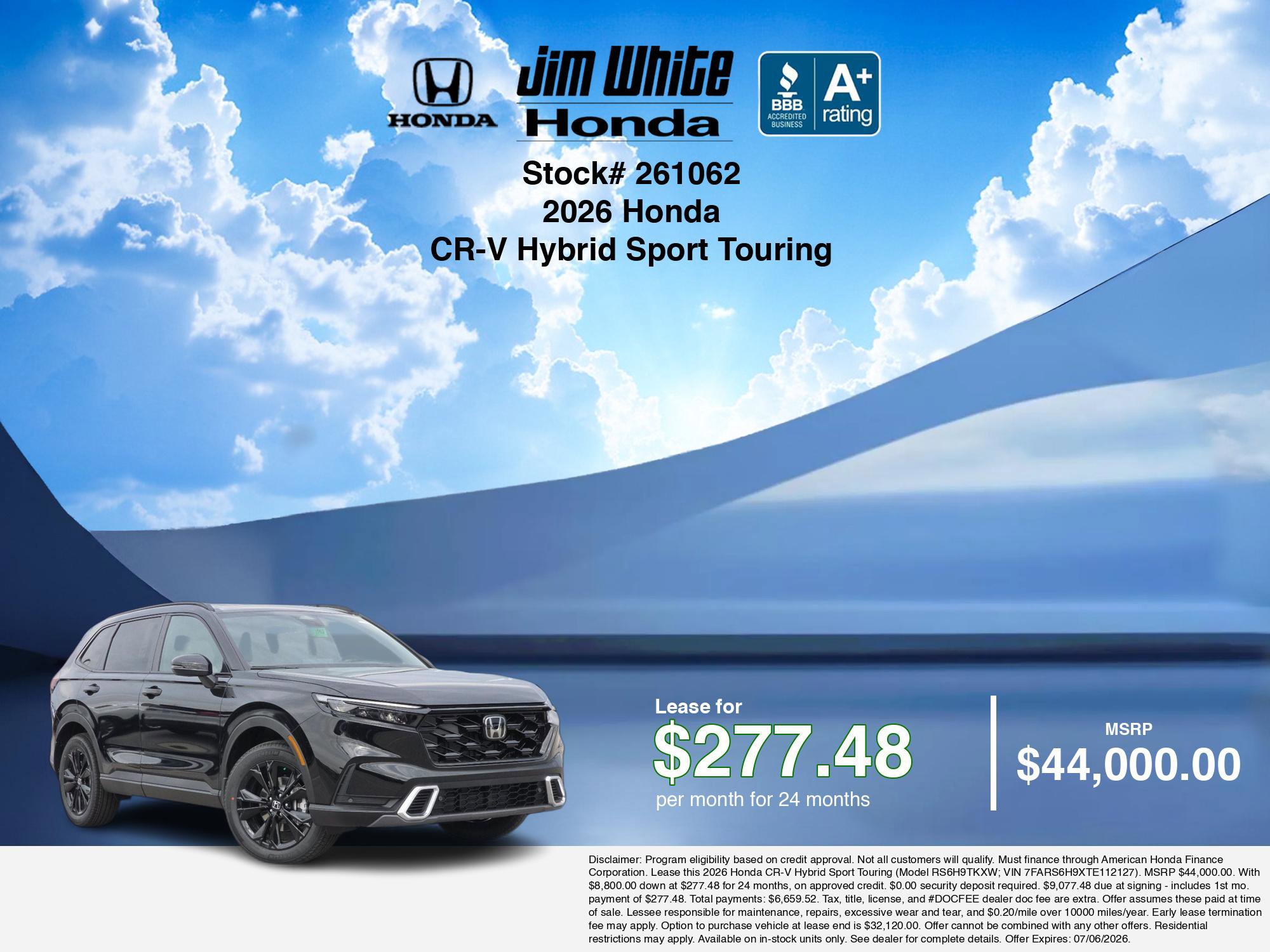 New 2026 Honda CR-V Sport Touring image 3